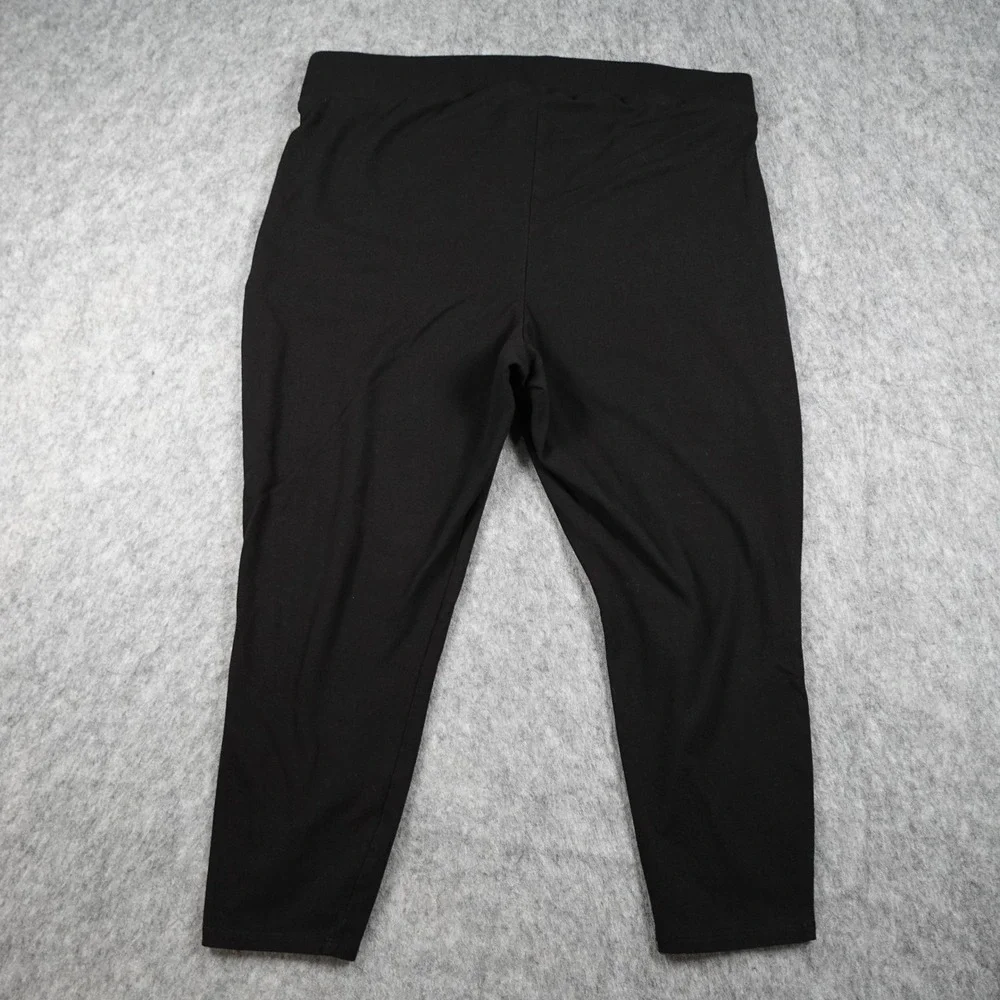 Torrid Leggings Women 3X Black Cropped Stretch Pockets Pull‎ On Comfort